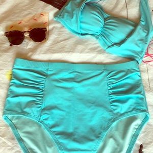 Plus size high waisted bikini